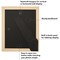 Americanflat Picture Frame with Wide Molding with Mat - Modern Wide Picture Frame - Plexiglass Cover - Hanging Hardware - Includes Easel